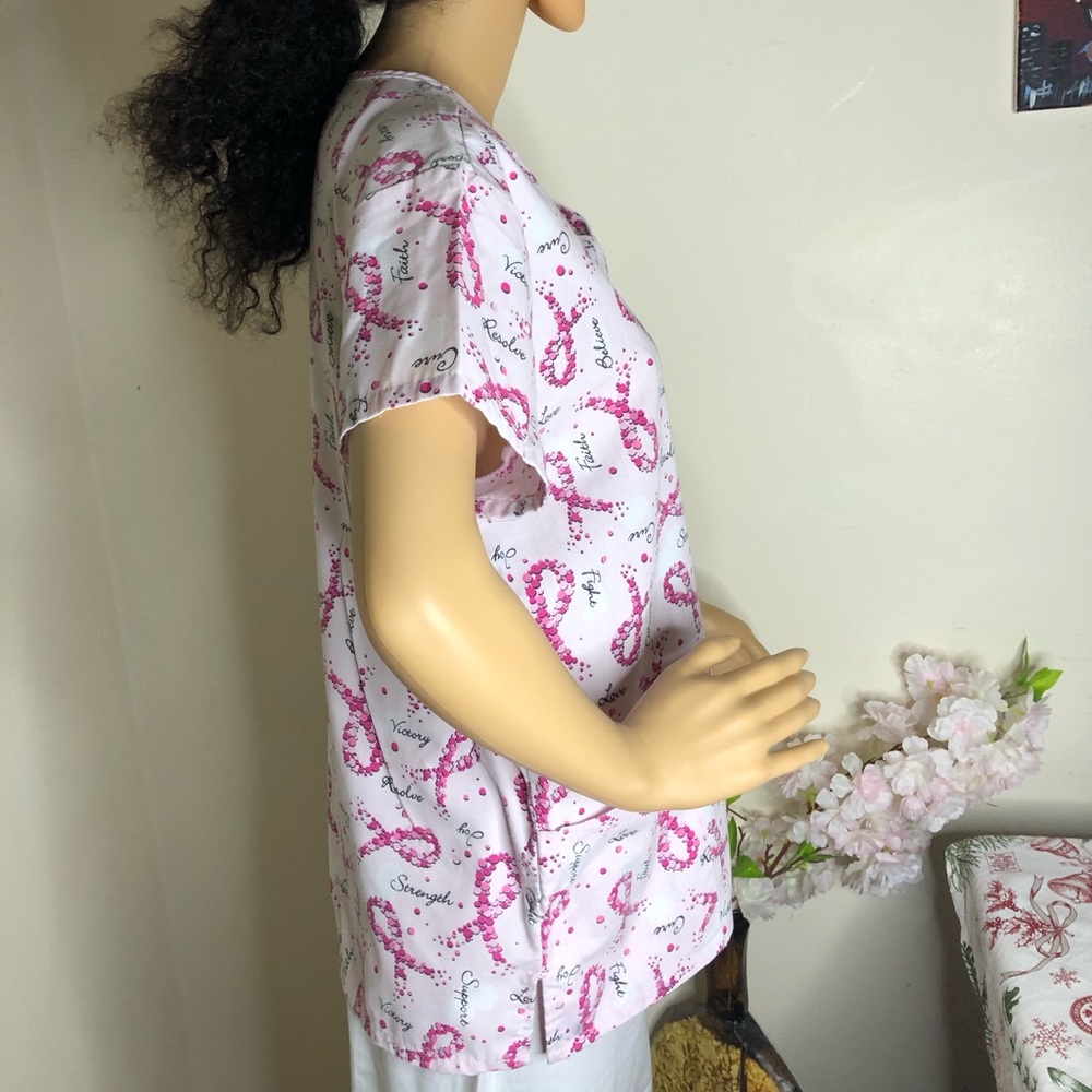 Pink Scrub Top - Picture 2 of 4